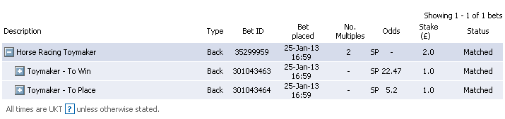 Betfair Multiples Betfair Multiples